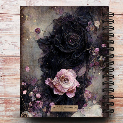 Gothic Celestial Rose Custom Notebook Journal