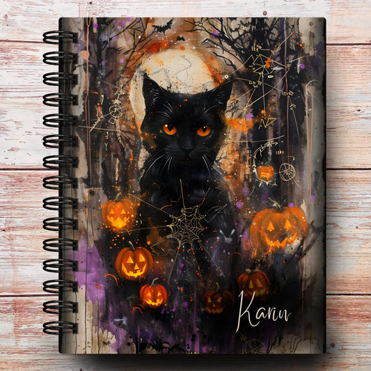 Halloween Cat Custom Planner