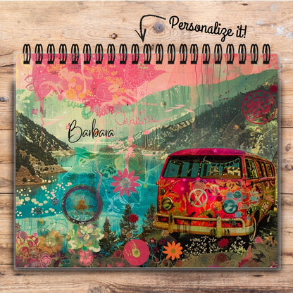 Custom Desktop Hippie Traveler Flip Pad
