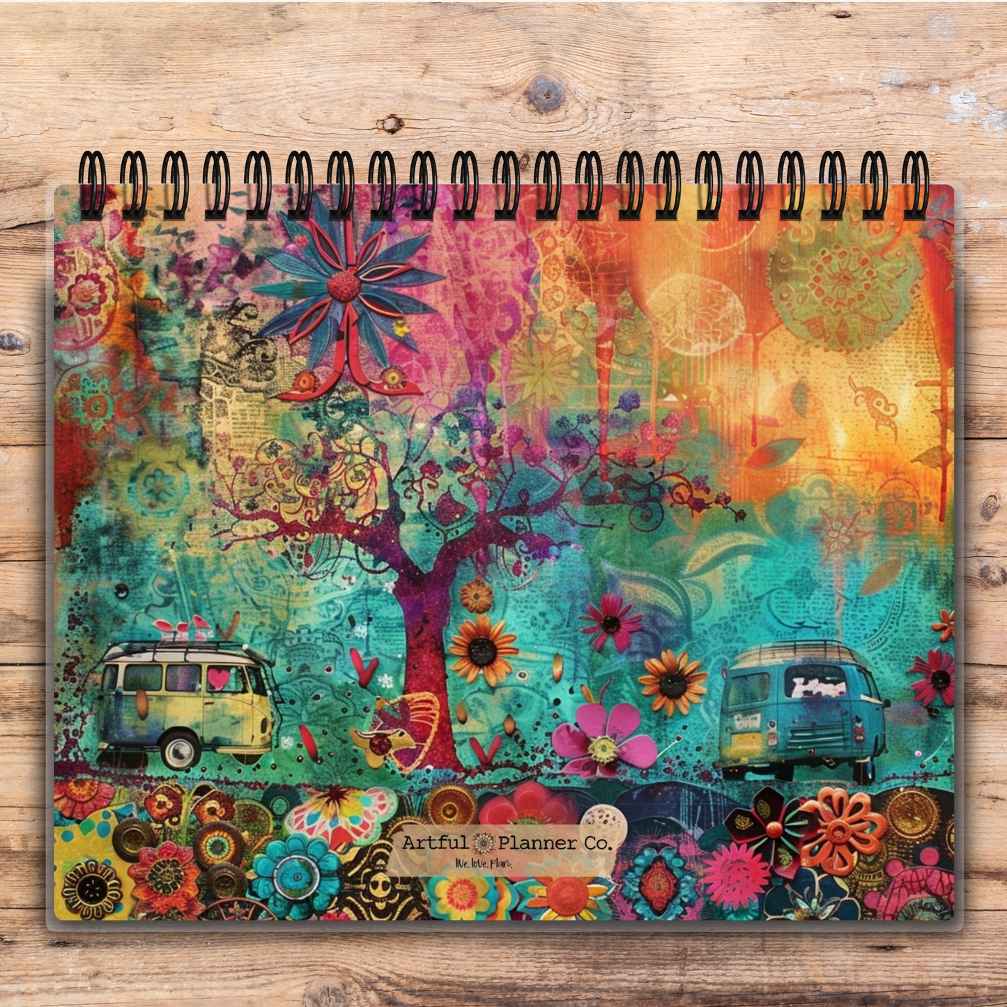 Custom Desktop Hippie Traveler Flip Pad