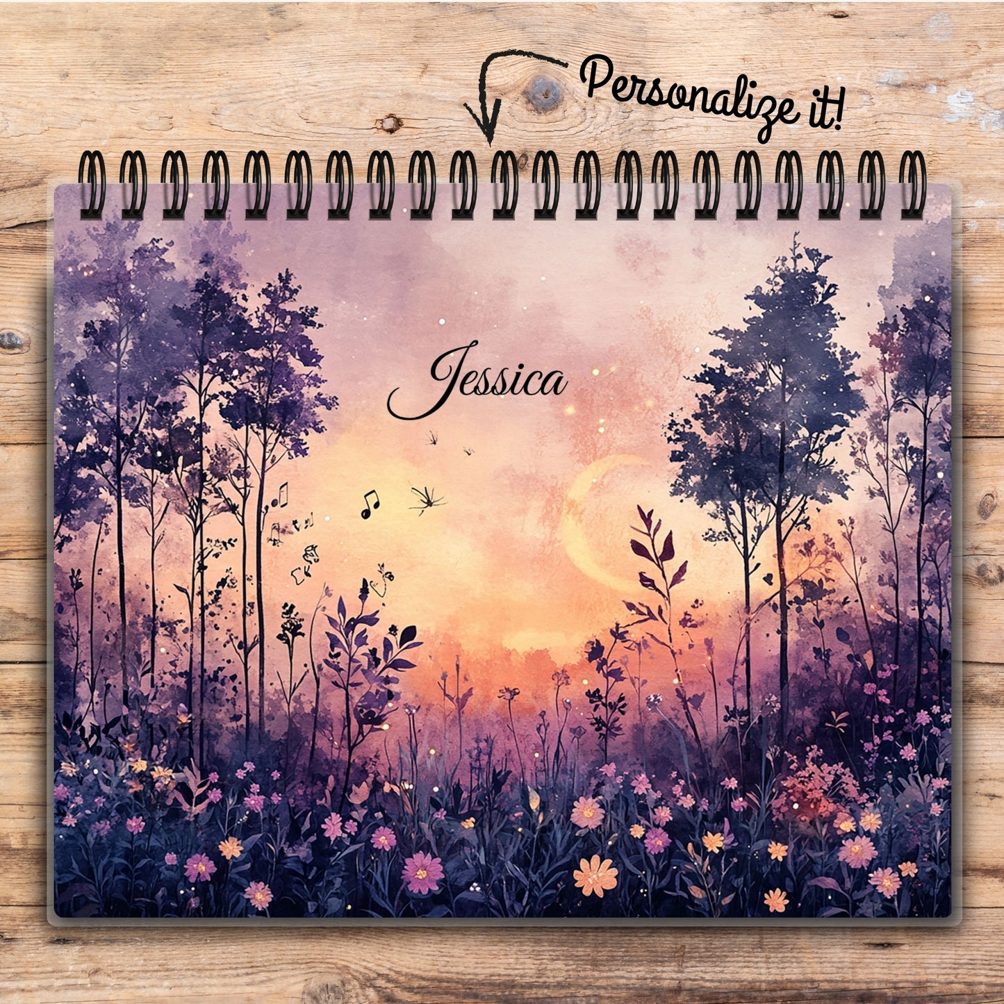 Custom Desktop Lavender Grove Flip Pad