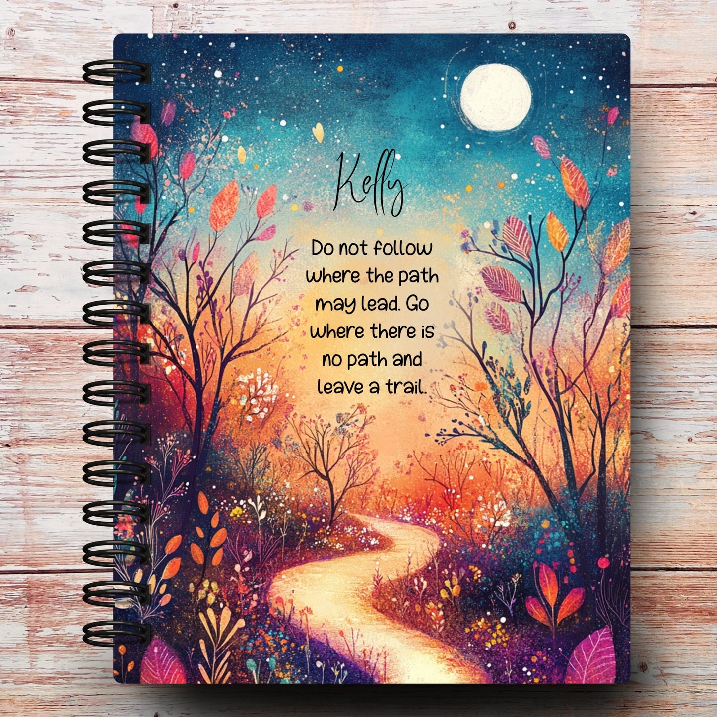 Leave a Trail Custom Notebook Journal