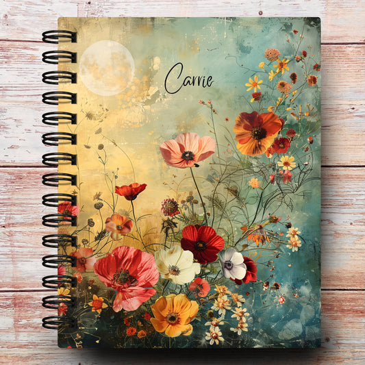 Lunar Wildflowers Custom Planner