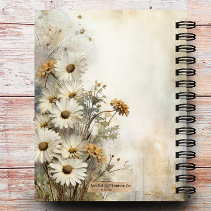 Midnight Daisies Custom Planner