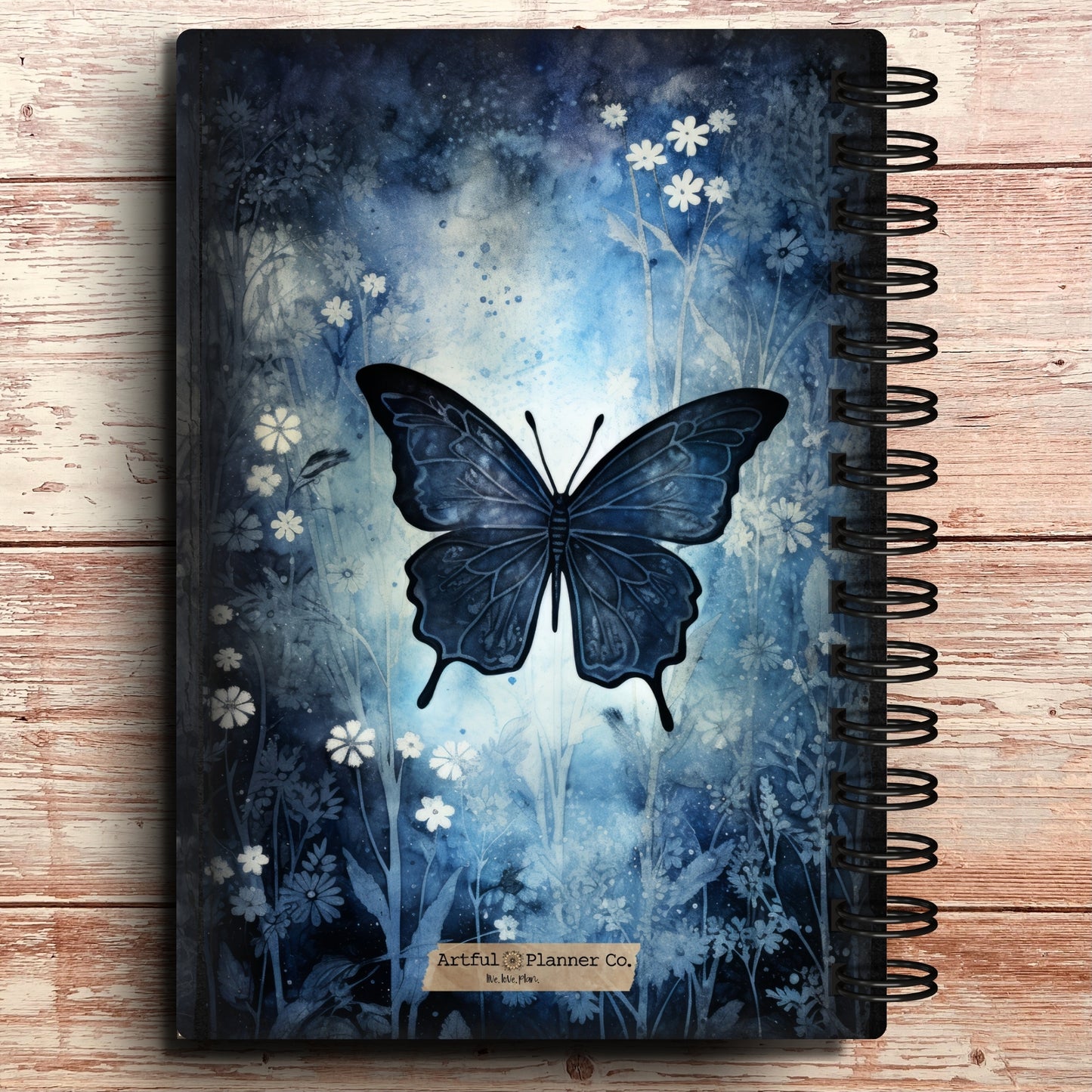 Personalized Password Log Book | Midnight Butterfly