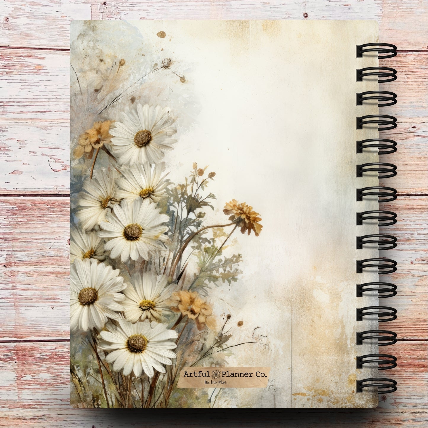 Midnight Daisies Custom Notebook Journal