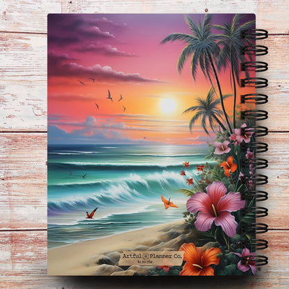 Midnight Hibiscus Custom Notebook Journal (limited-edition)