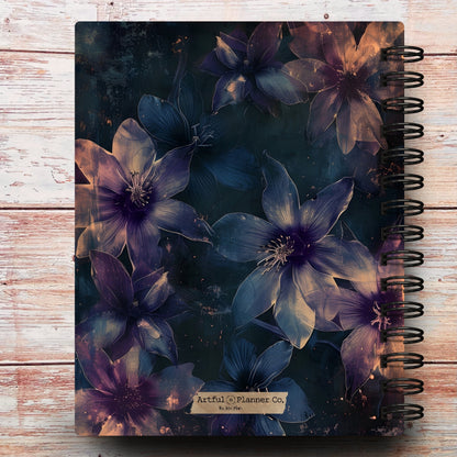Midnight Lilies Custom Notebook Journal