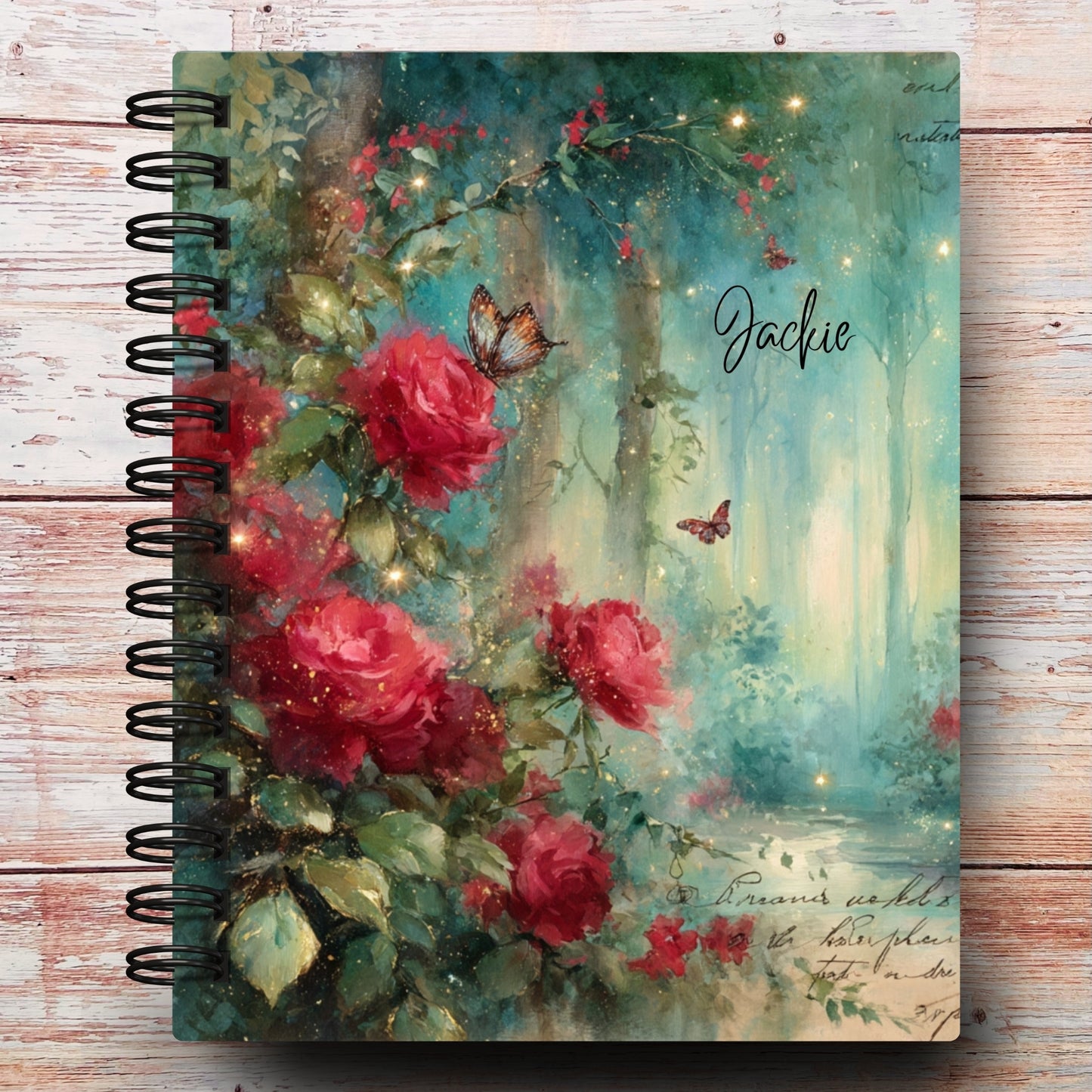 Midnight Rose Garden Custom Planner