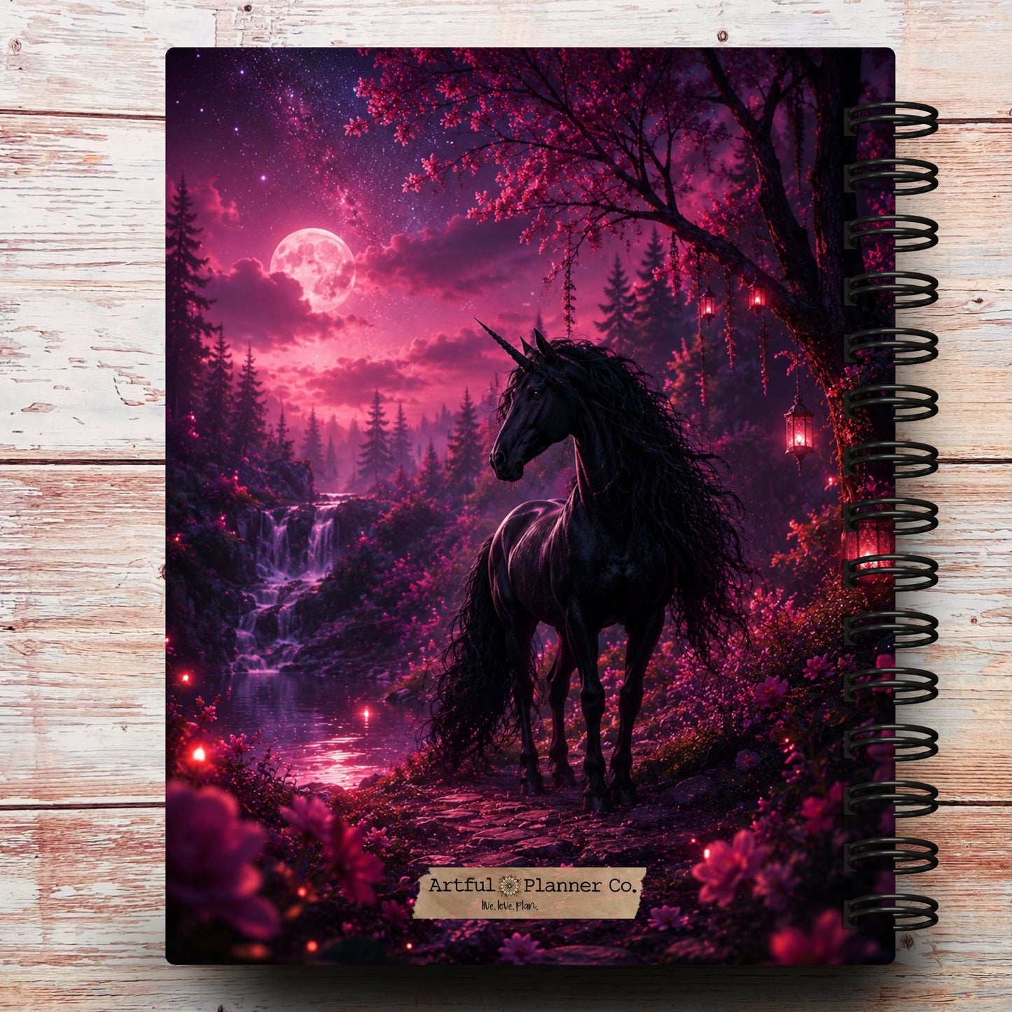 Midnight Unicorn Custom Planner