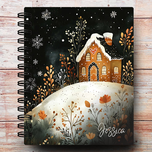 Personalized Journal Notebook | Moody Christmas