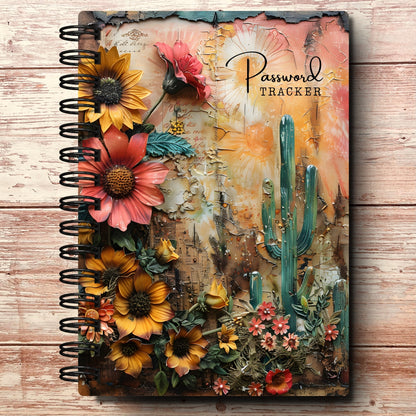 Personalized Password Log Book | Moody Desert