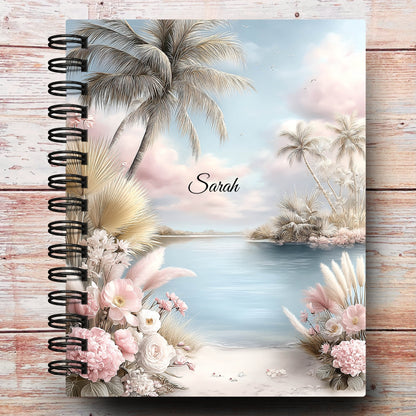 Limited-Edition Moody Seaside Custom Notebook Journal