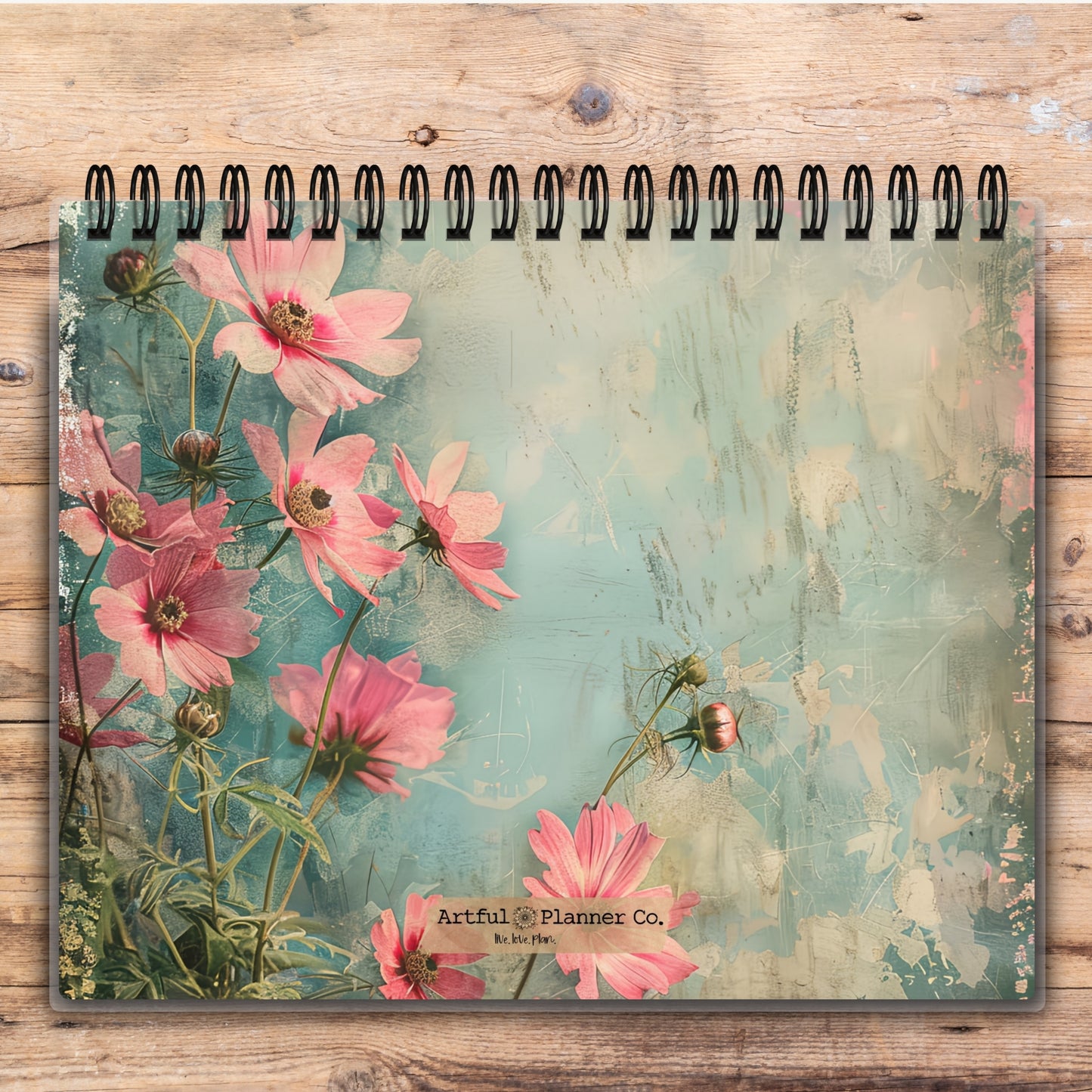 Custom Desktop Moonlit Daises Flip Pad