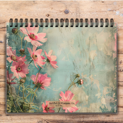 Custom Desktop Moonlit Daises Flip Pad