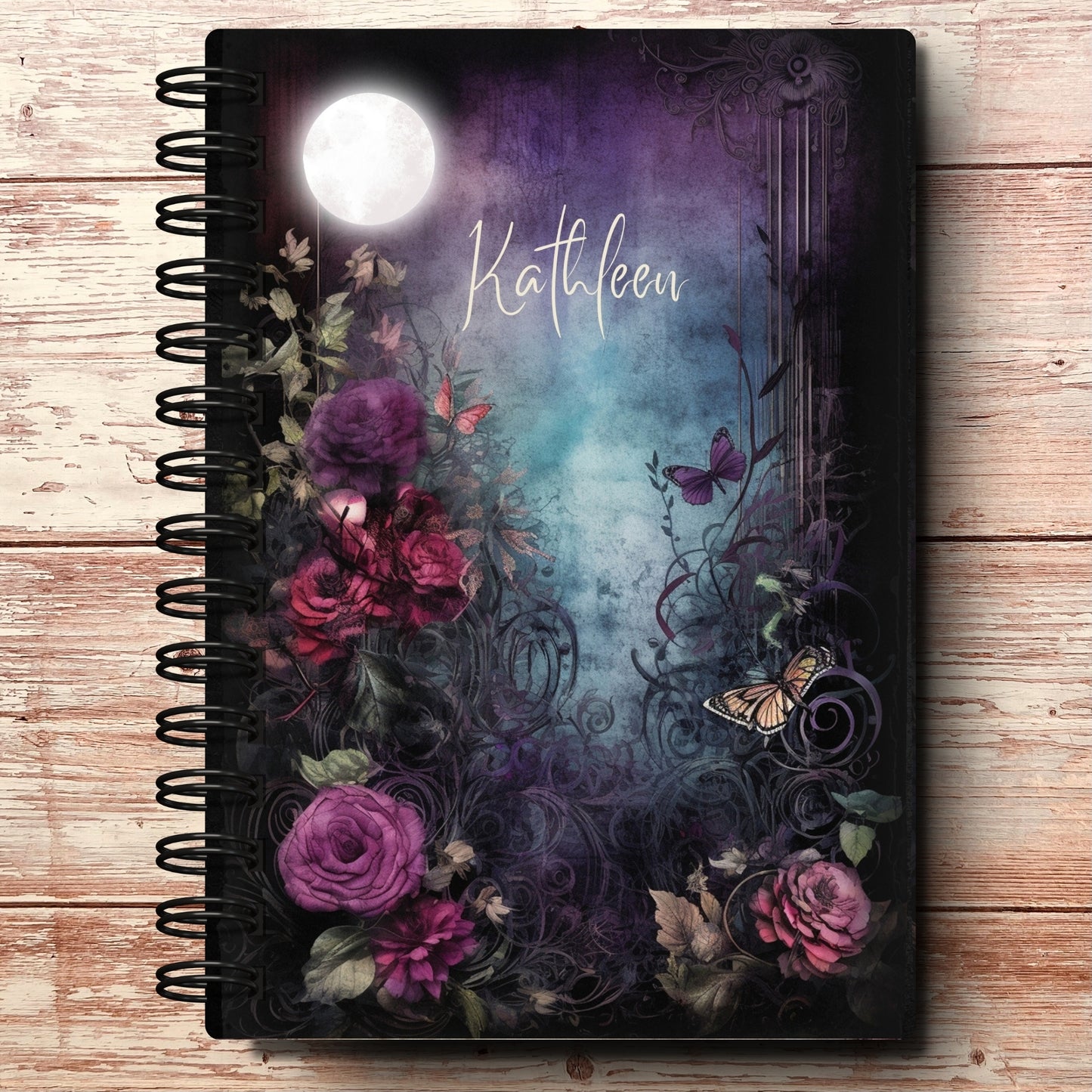 Moonlit Garden A5 Custom Planner