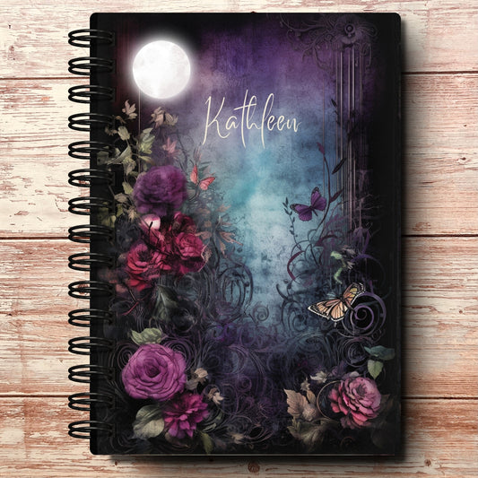 Moonlit Garden A5 Custom Planner