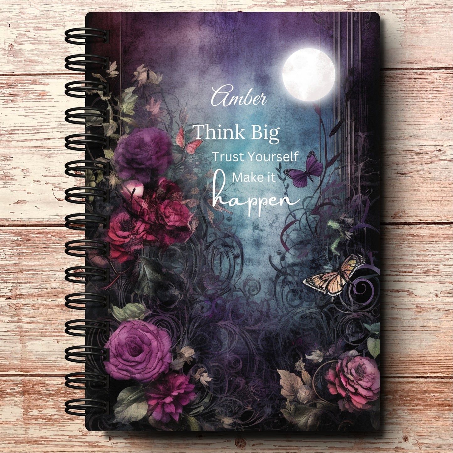 Moonlit Garden A5 Custom Planner