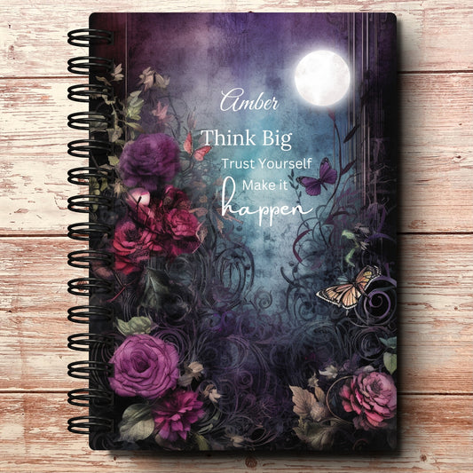 Moonlit Garden A5 Custom Planner