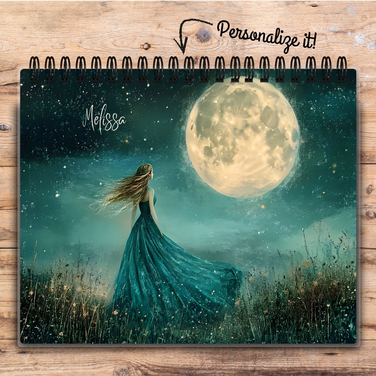 Custom Desktop Moonlit Maiden Flip Pad