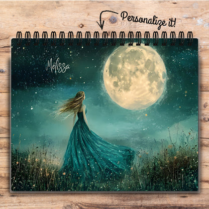 Custom Desktop Moonlit Maiden Flip Pad