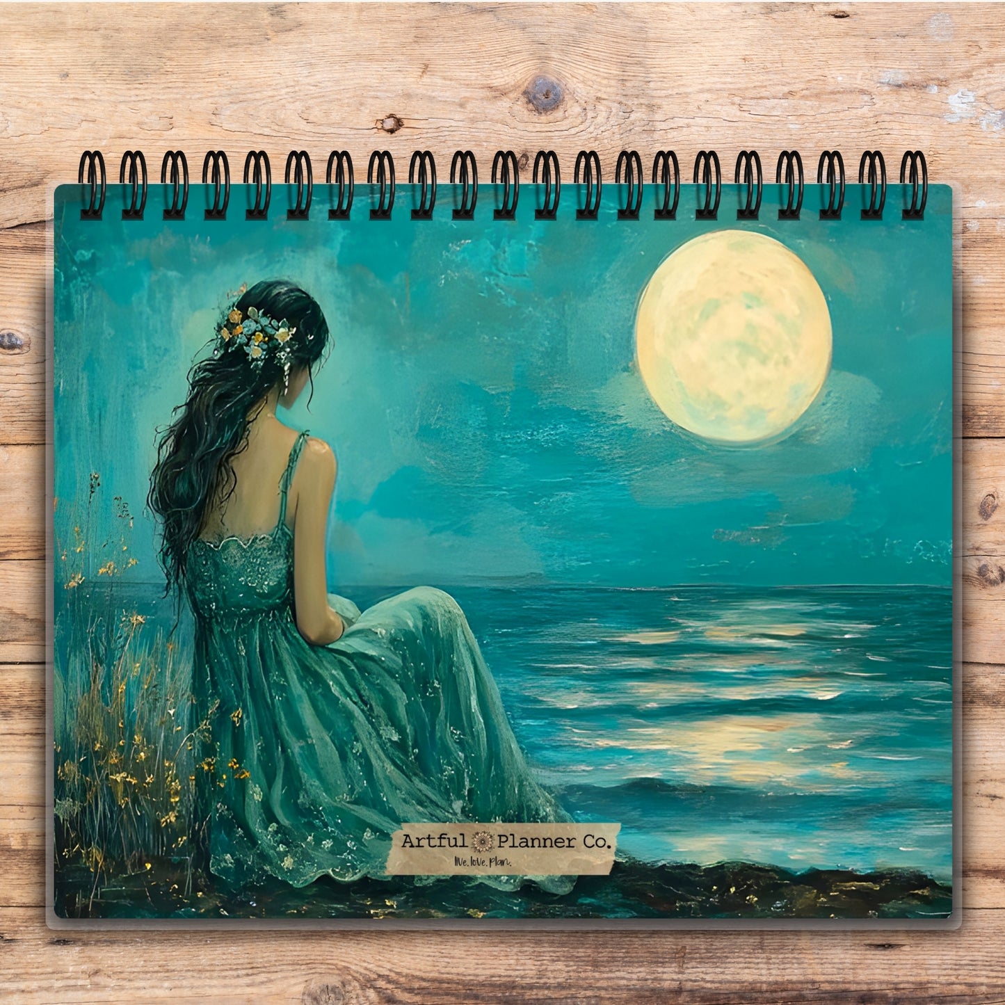 Custom Desktop Moonlit Maiden Flip Pad