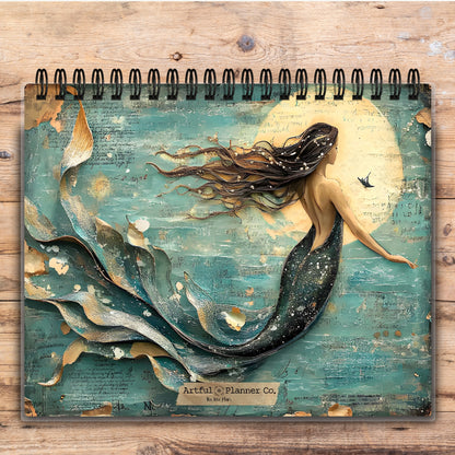 Custom Desktop Moonlit Mermaid Flip Pad