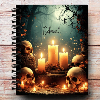Limited-Edition | Moonlit Hallow Skulls Custom Planner
