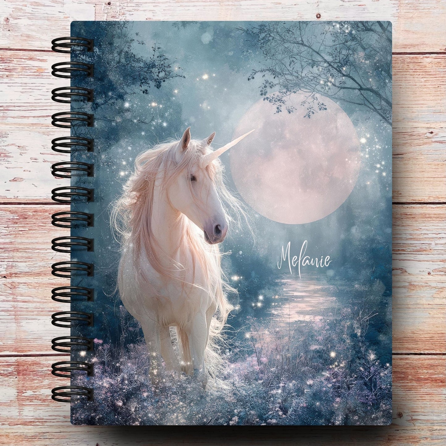 Moonlit Unicorn Custom Planner