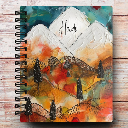 Mountains in Fall Custom Planner