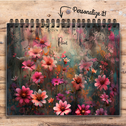 Custom Desktop Nightfall Blossoms Flip Pad
