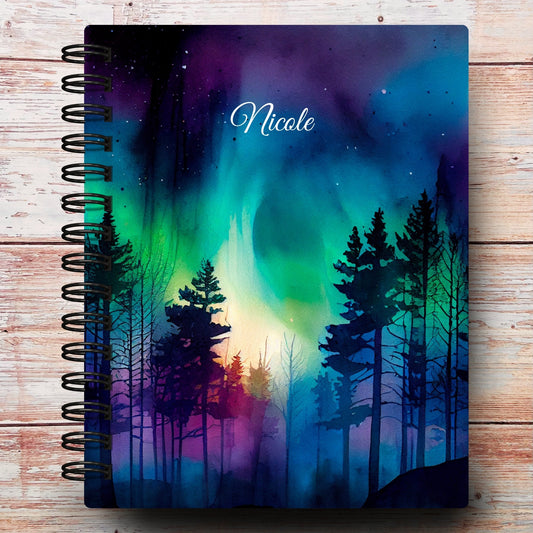 Northern Lights Custom Notebook Journal