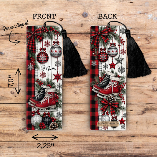 Christmas on Ice Personalized Bookmark