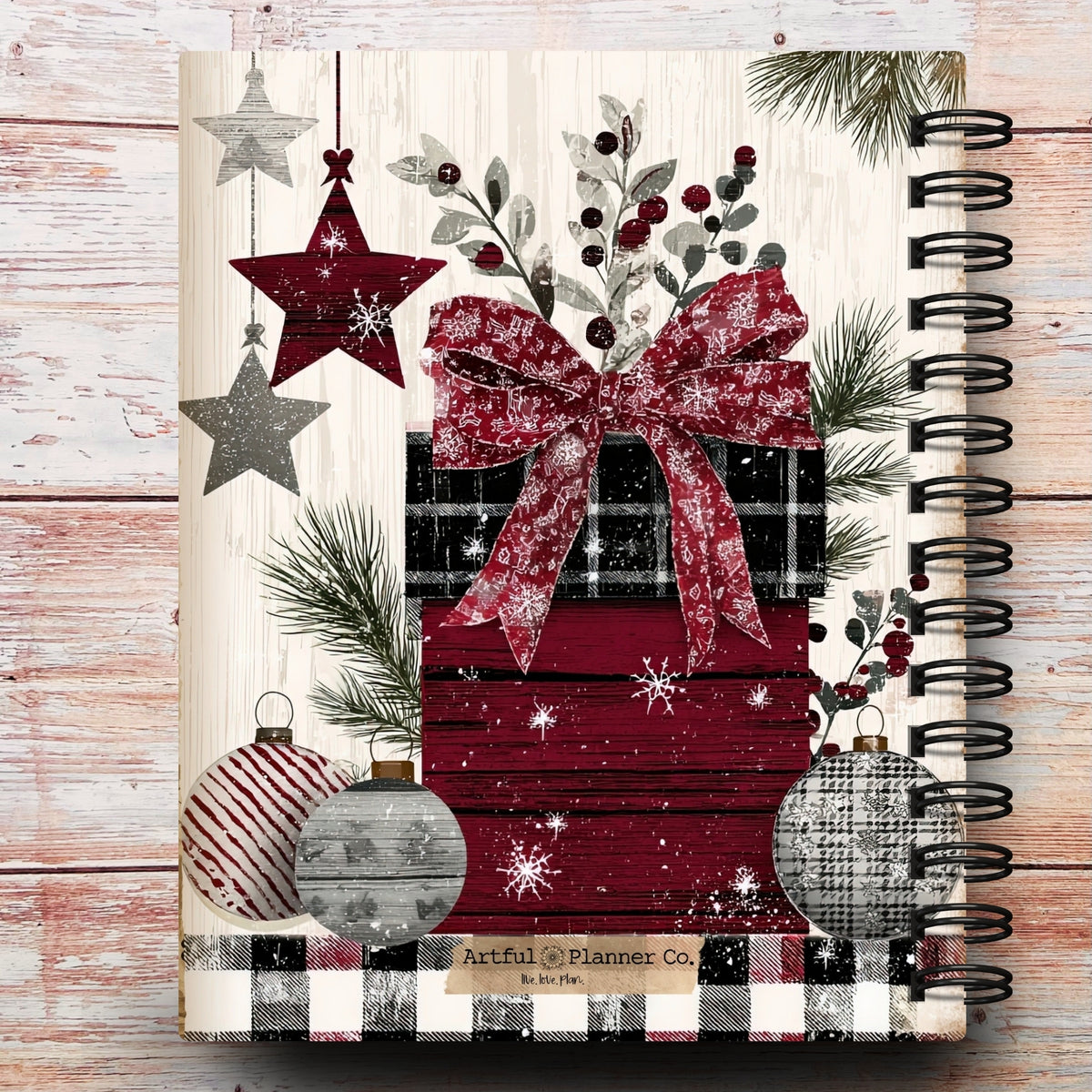 Limited-Edition Joy & Plaid Personalized Notebook