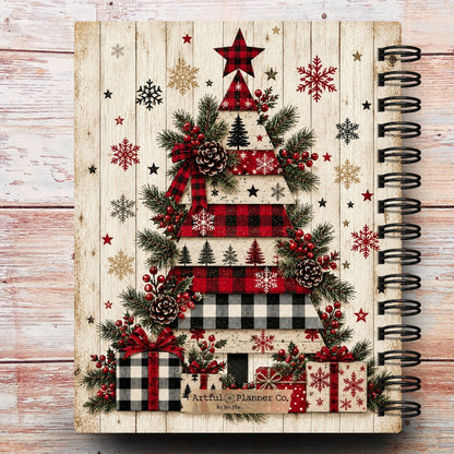 Limited-Edition Pine & Plaid Personalized Notebook