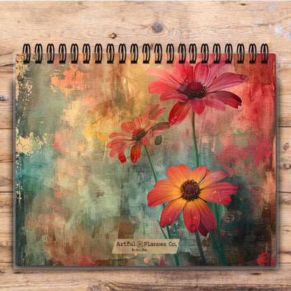 Custom Desktop Radiant Wildflowers Flip Pad