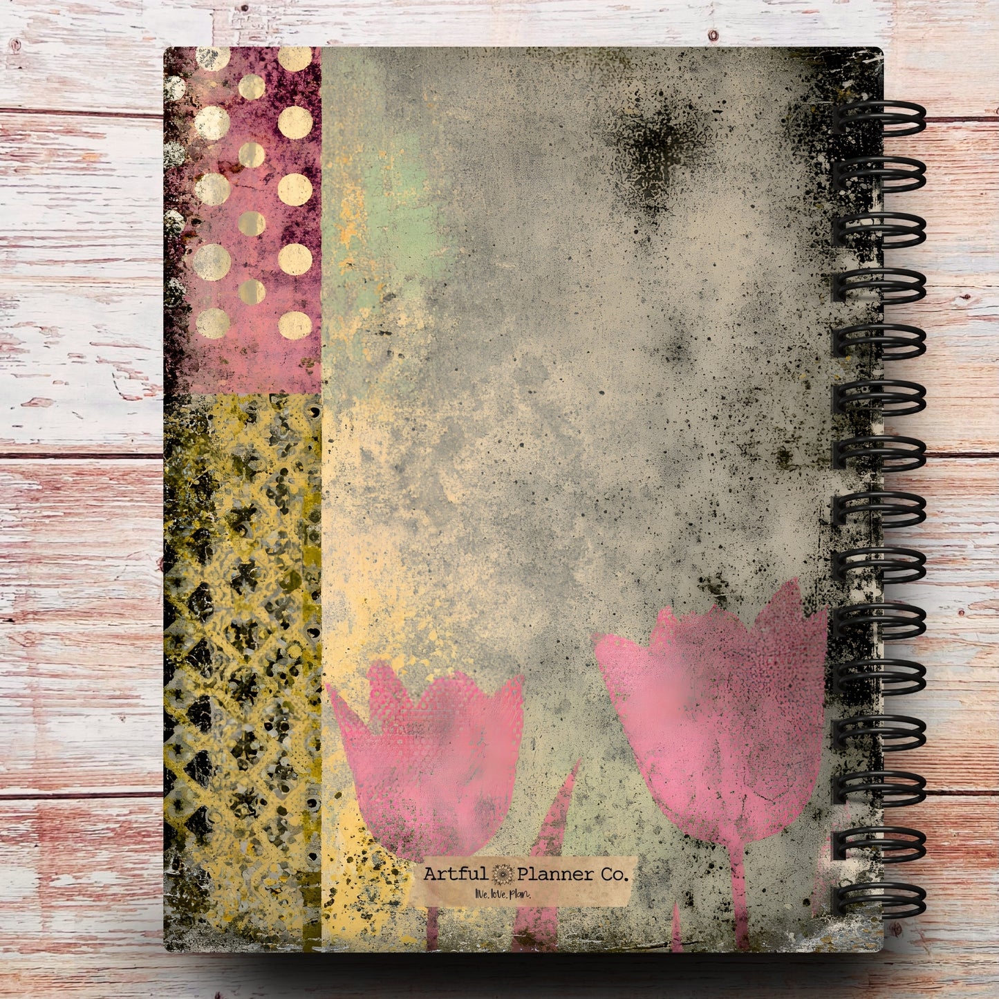 Retro Tulips Custom Planner