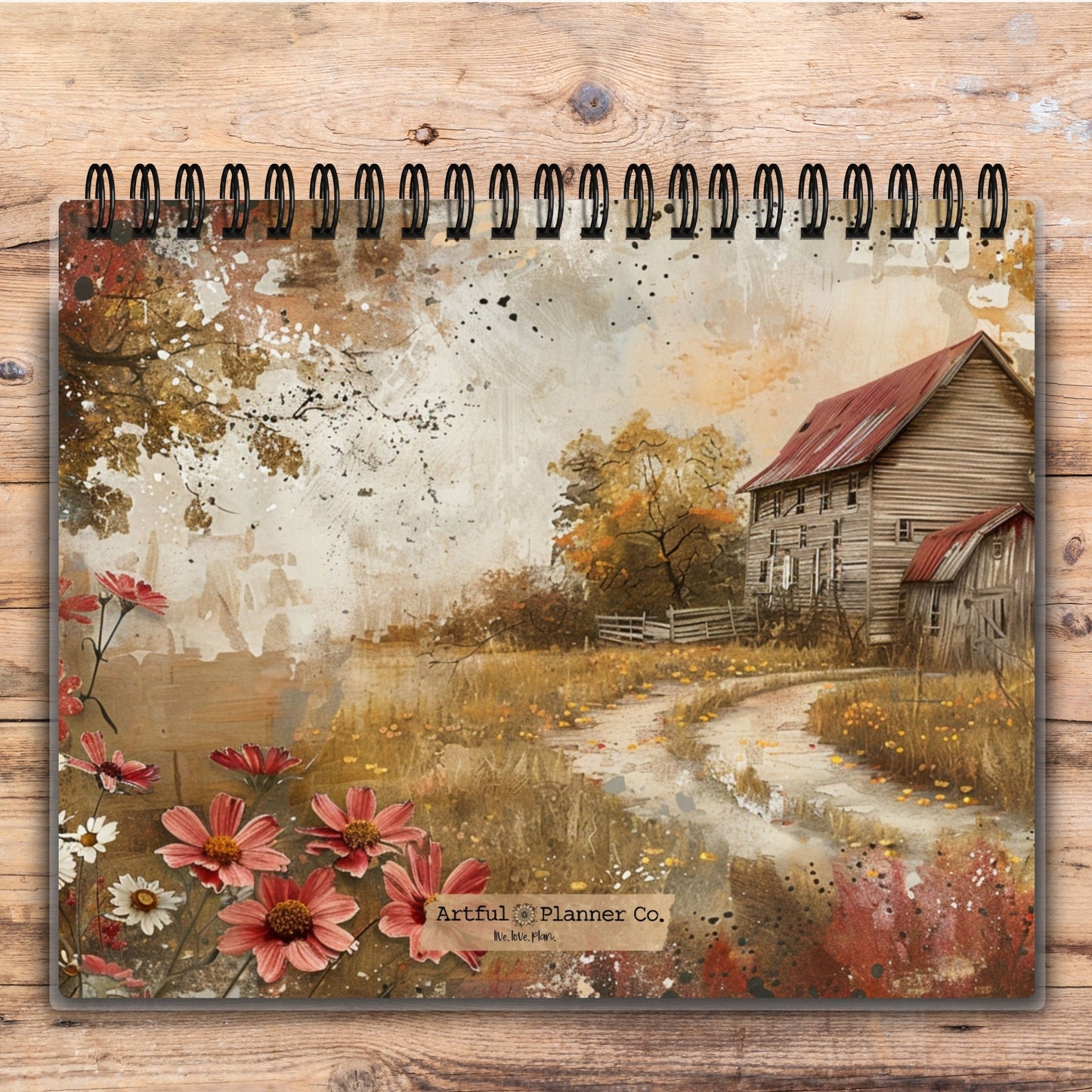 Custom Desktop Rustic Barn Flip Pad