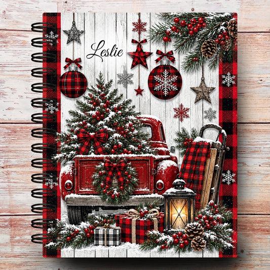 Limited-Edition Rustic Christmas Farm Personalized Notebook