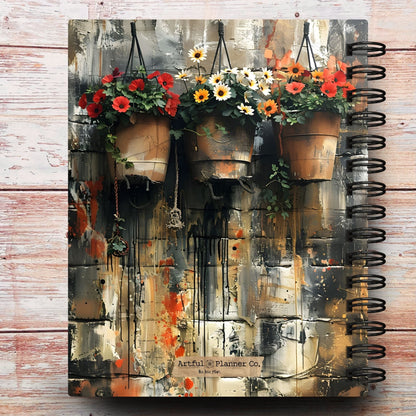 Rustic Fall Flowers Custom Planner