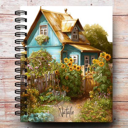 Rustic Sunflower Farmhouse Custom Planner