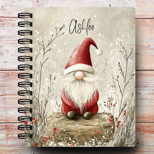 Personalized Journal Notebook | Santa Gnome