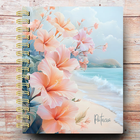 Seaside Hibiscus Custom Planner