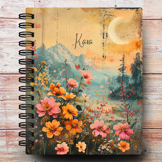Serene Summer Moon Custom Notebook Journal
