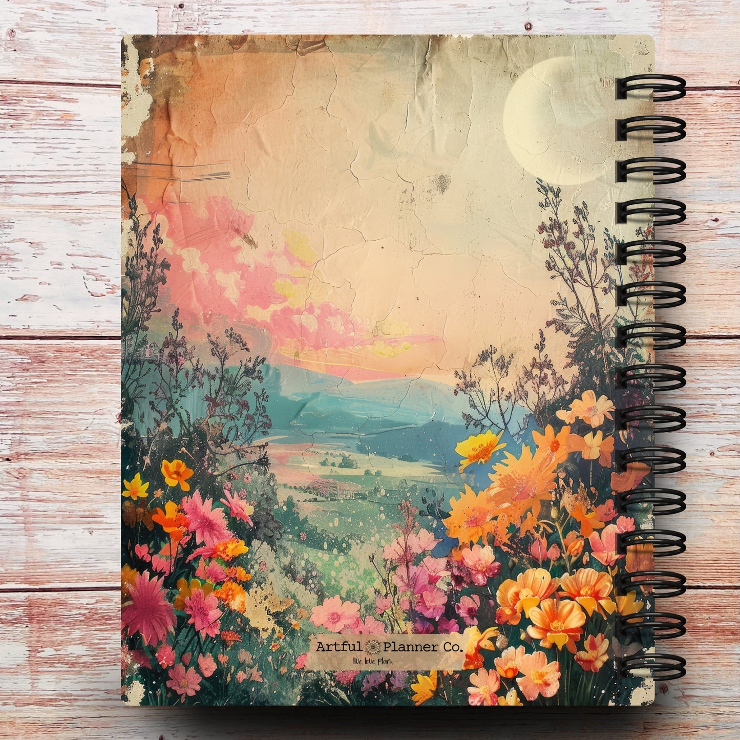 Serene Summer Moon Custom Notebook Journal