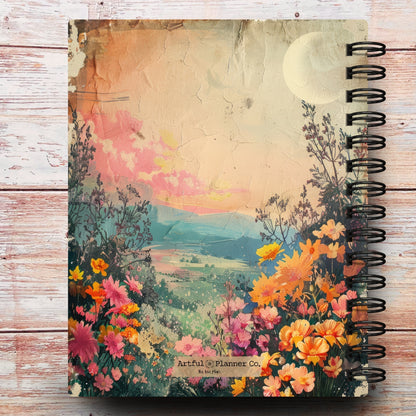 Serene Summer Moon Custom Notebook Journal