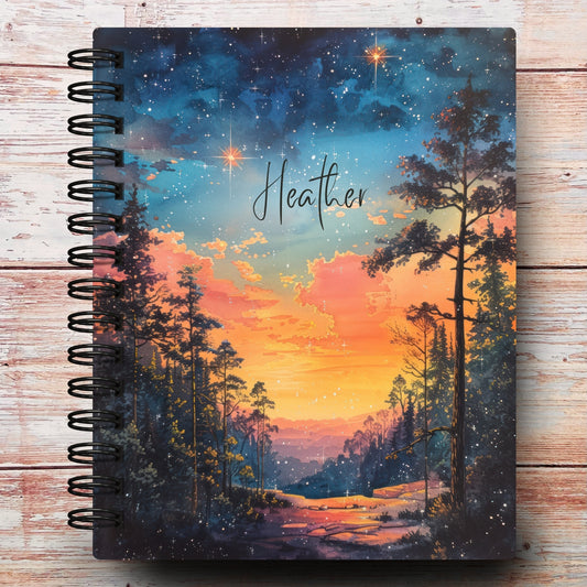 Starry Summer Nights Custom Notebook Journal
