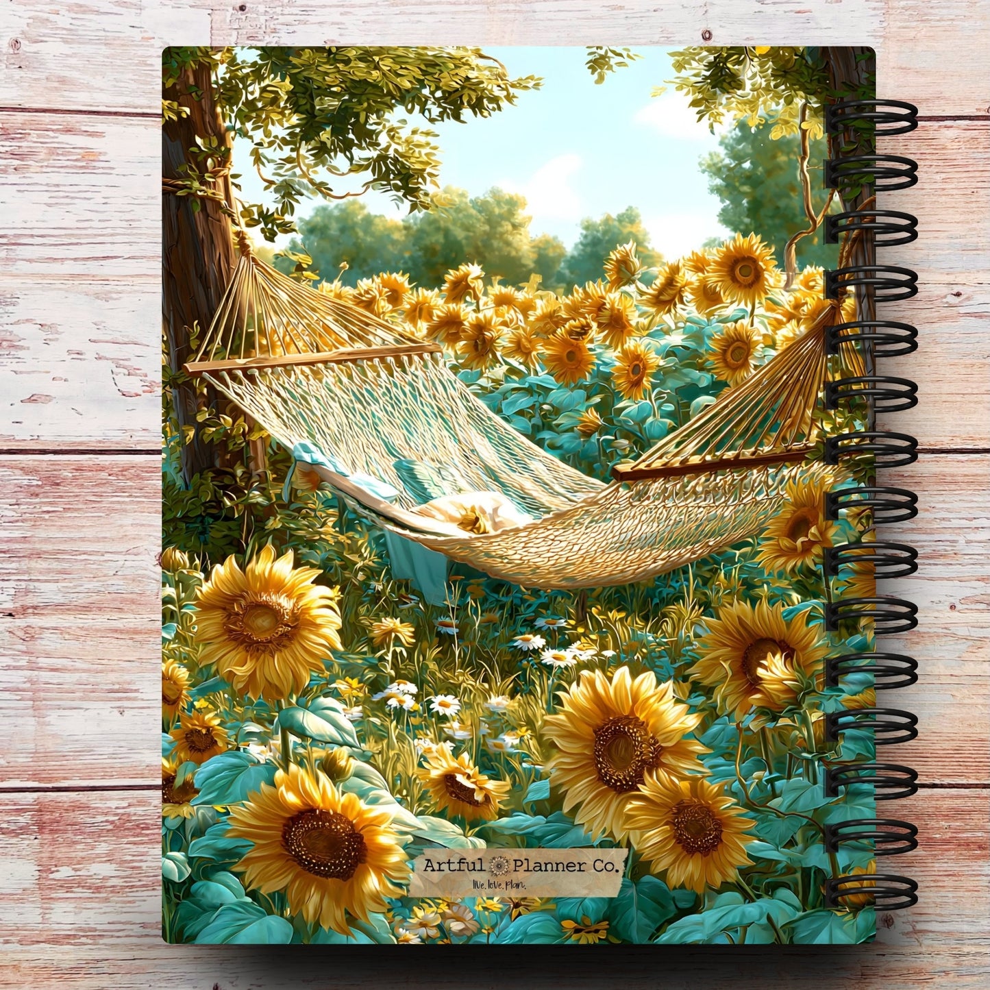 Sunflower Serenity Custom Planner