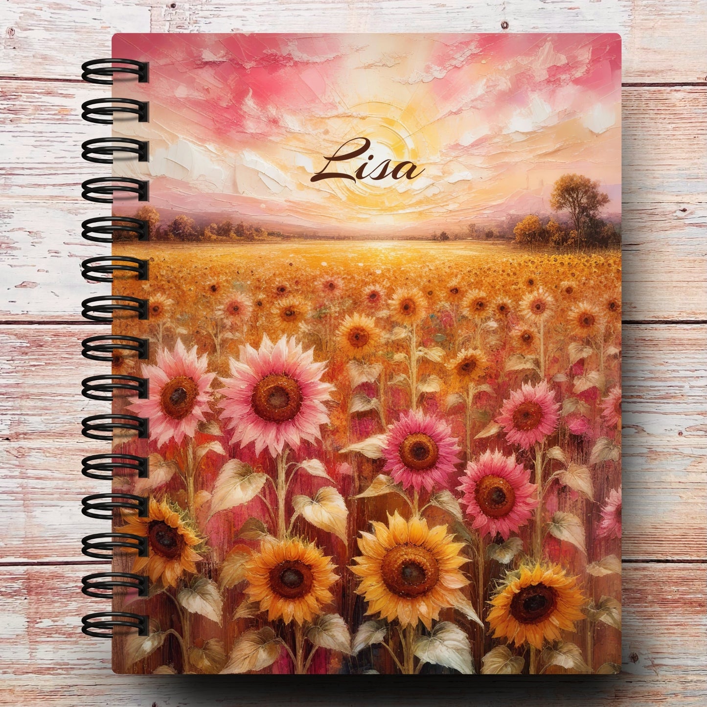 Sunflower Sunset Custom Planner