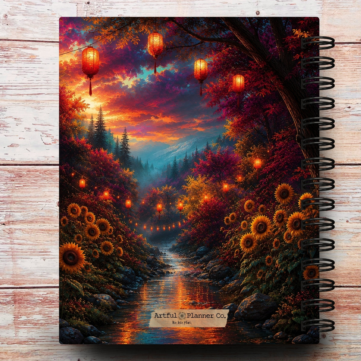 Limited-Edition | Sunflowers at Dusk Custom Planner